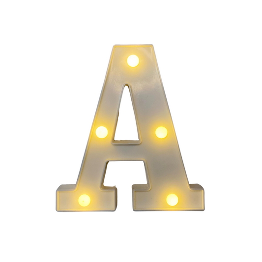 Lámparas de letras