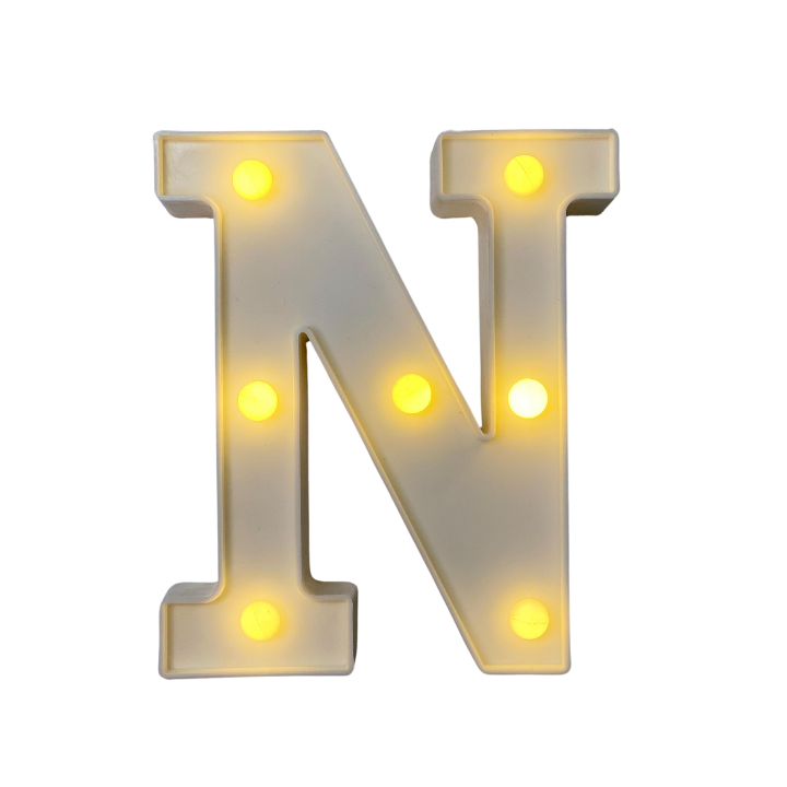 Lámparas de letras