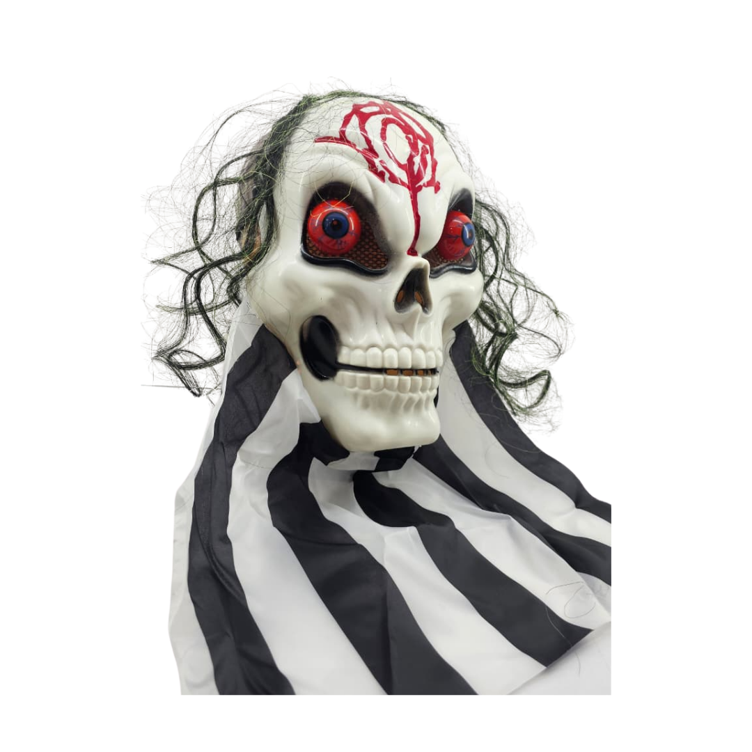 CALAVERA CON VELO Y LUCES