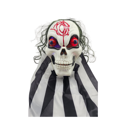 CALAVERA CON VELO Y LUCES