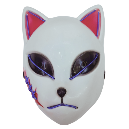 MASCARA GATO DEMONIO CON LUCES