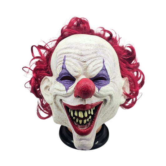 MASCARA LATEX PAYASO OJOS VIOLETA
