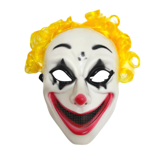 MASCARA PAYASO PELO AMARILLO