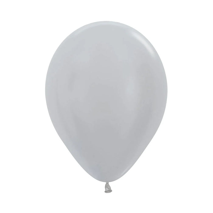 GLOBO R-5 SATIN PLATA X50