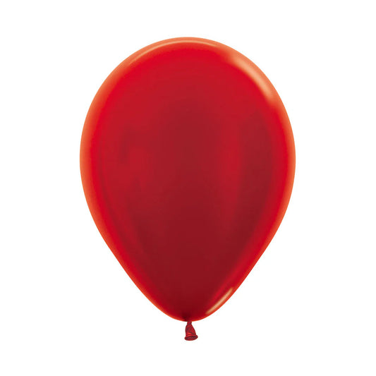GLOBO R-9 METAL ROJO X20