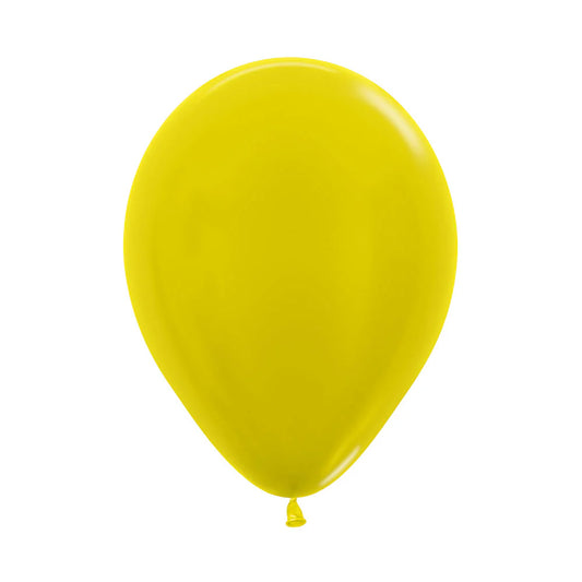GLOBO R-9 METAL AMARILLO X20