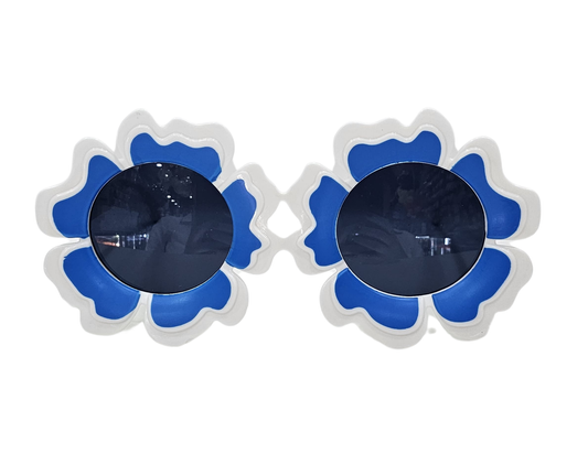 GAFAS FLORES AZULES