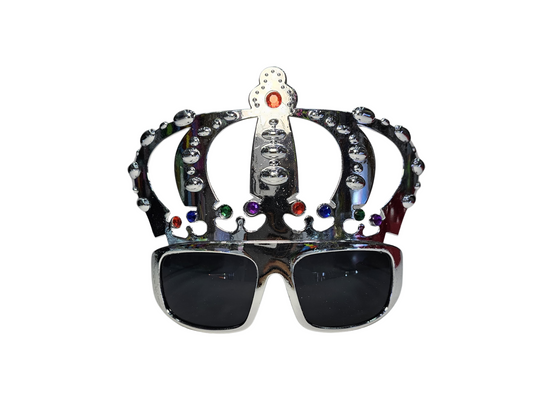 GAFAS CORONA REY PLATEADA