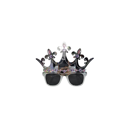 GAFAS CORONA REINA PLATEADA