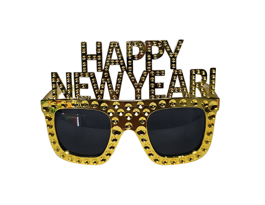 GAFAS HAPPY NEW YEAR DORADA