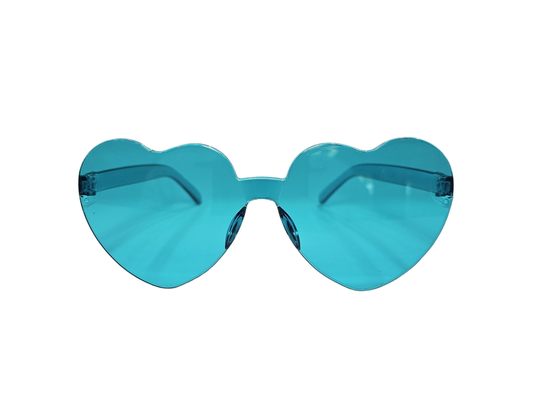 GAFAS CORAZON AGUAMARINA