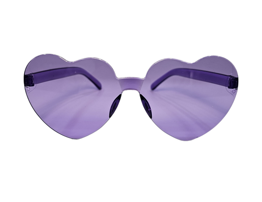 GAFAS CORAZON VIOLETA