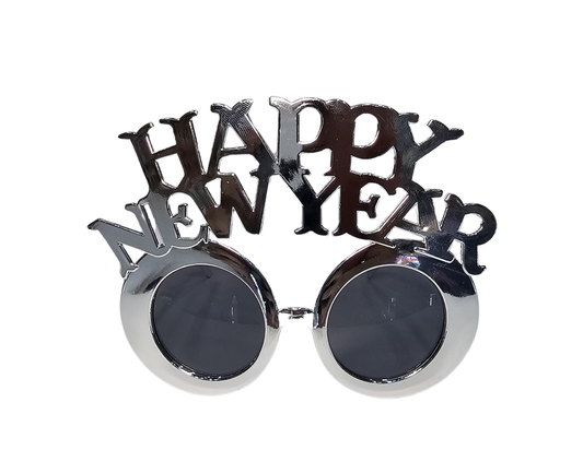 GAFAS HAPPY NEW YEAR PLATEADA