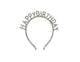 TIARA HAPPY BIRTHDAY PERLAS PLATEADA "C1"