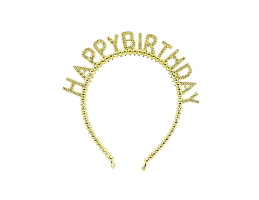 TIARA HAPPY BIRTHDAY PERLAS DORADA "C1"