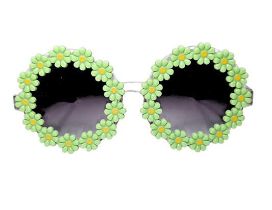 GAFAS BORDE DE FLOR VERDE