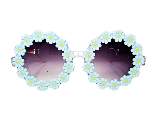 GAFAS BORDE DE FLOR AZUL