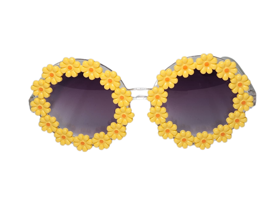 GAFAS BORDE DE FLOR AMARILLA