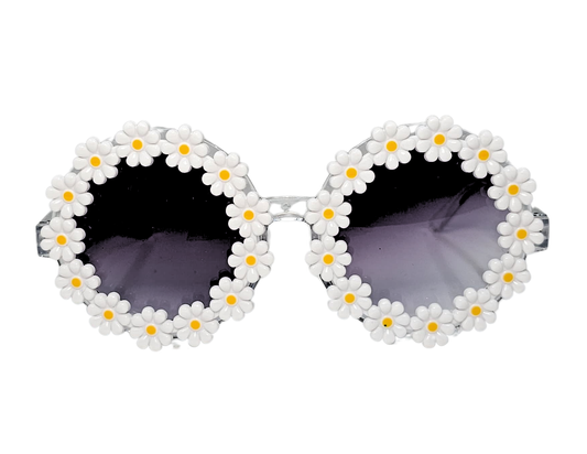 GAFAS BORDE DE FLOR BLANCA