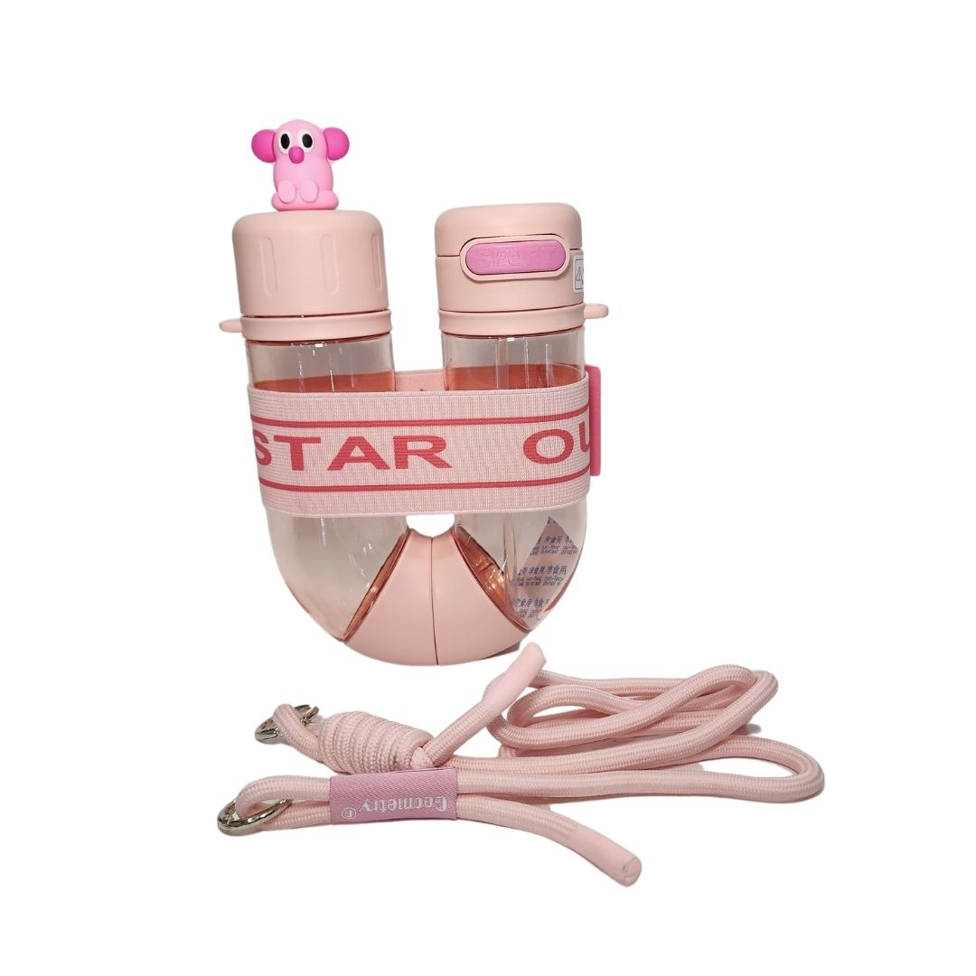 TERMO DOBLE EN U ROSADO - 700 ML