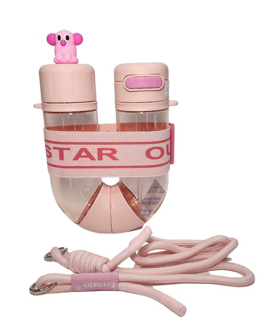 TERMO DOBLE EN U ROSADO - 700 ML
