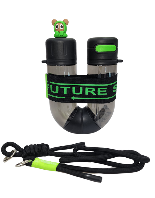 TERMO DOBLE EN U NEGRO - 700 ML