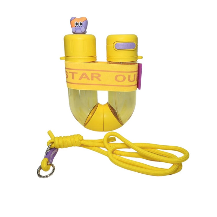 TERMO DOBLE EN U AMARILLO - 700 ML