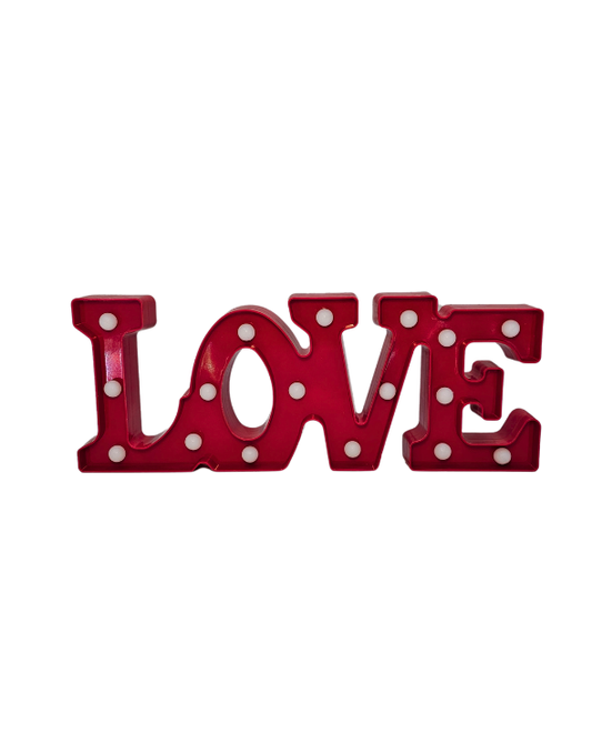 LAMPARA GRANDE LOVE ROJA