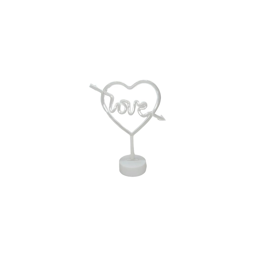 LAMPARA SILUETA CORAZON LED