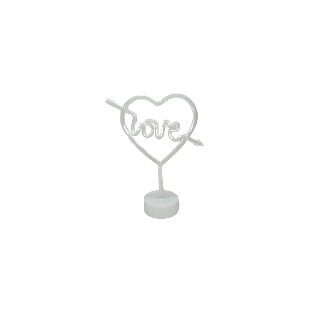 LAMPARA SILUETA CORAZON LED