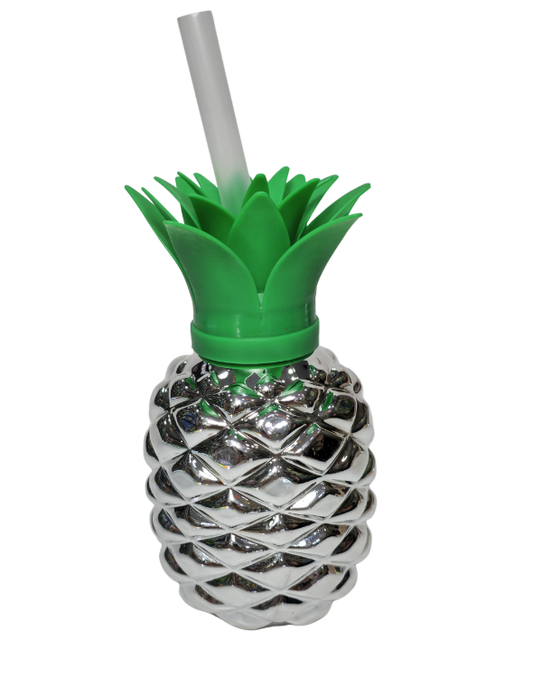 VASO PITILLO PIÑA PLATEADO