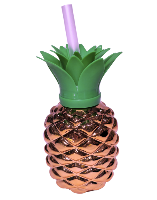 VASO PITILLO PIÑA ORO ROSA