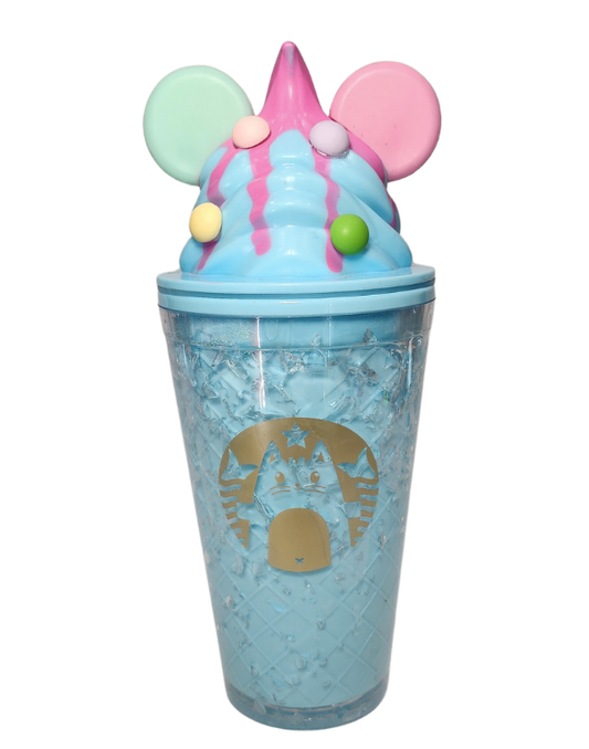 VASO PITILLO FINO OREJAS DE GATO AZUL