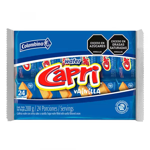 GALLETA CAPRI VAINILLA X24 "QAP"