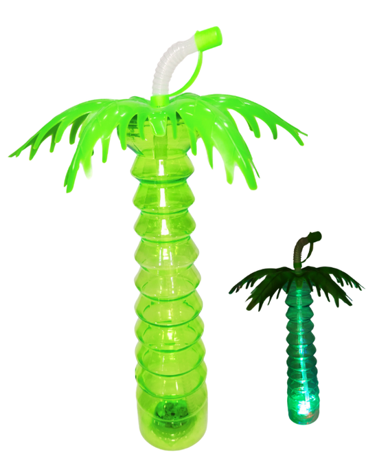 VASO PITILLO PALMERA ANILLO GRUESO VERDE LUCES