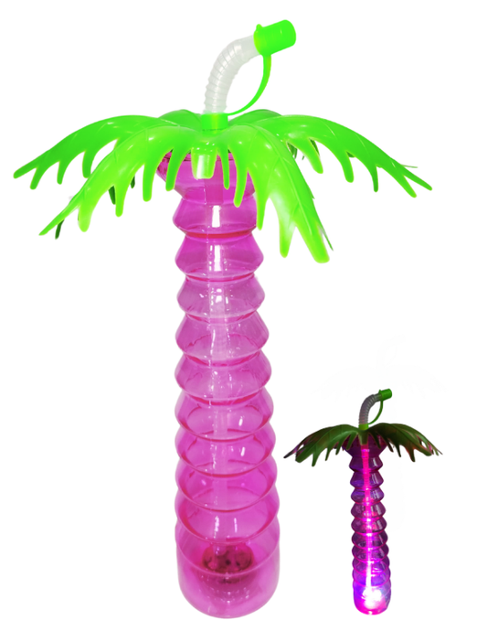 VASO PITILLO PALMERA ANILLO GRUESO FUCSIA LUCES