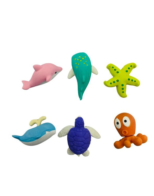 BORRADORES ANIMALES DEL MAR X6
