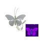 MARIPOSA LED PEQUEÑA