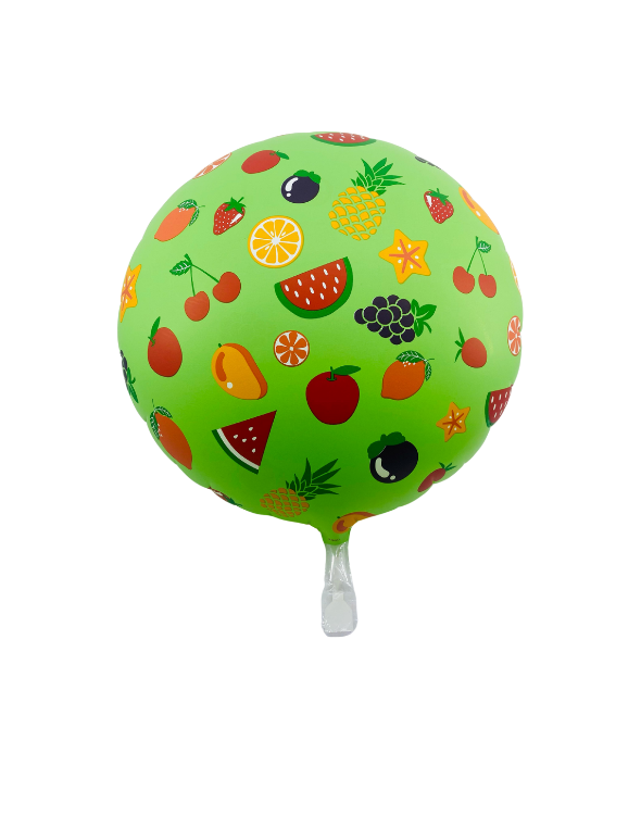 GLOBO BURBUJA FRUTAS TROPICALES 18"