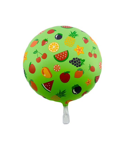 GLOBO BURBUJA FRUTAS TROPICALES 18"