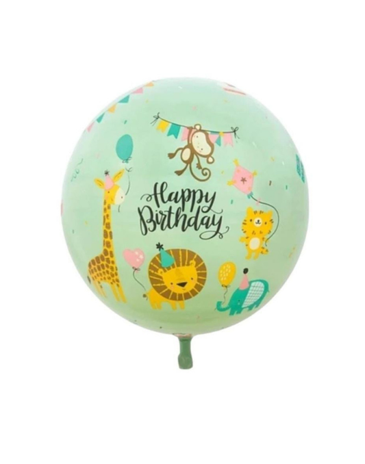 GLOBO BURBUJA HAPPY BIRTHDAY SELVA 18"