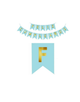 BANDERIN PEQ DOS PUNTAS F.C LISO AZUL CARIBE