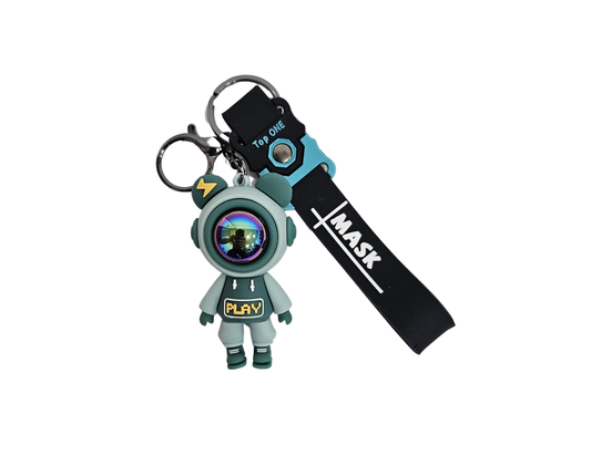 LLAVERO ASTRONAUTA VERDE AZUL