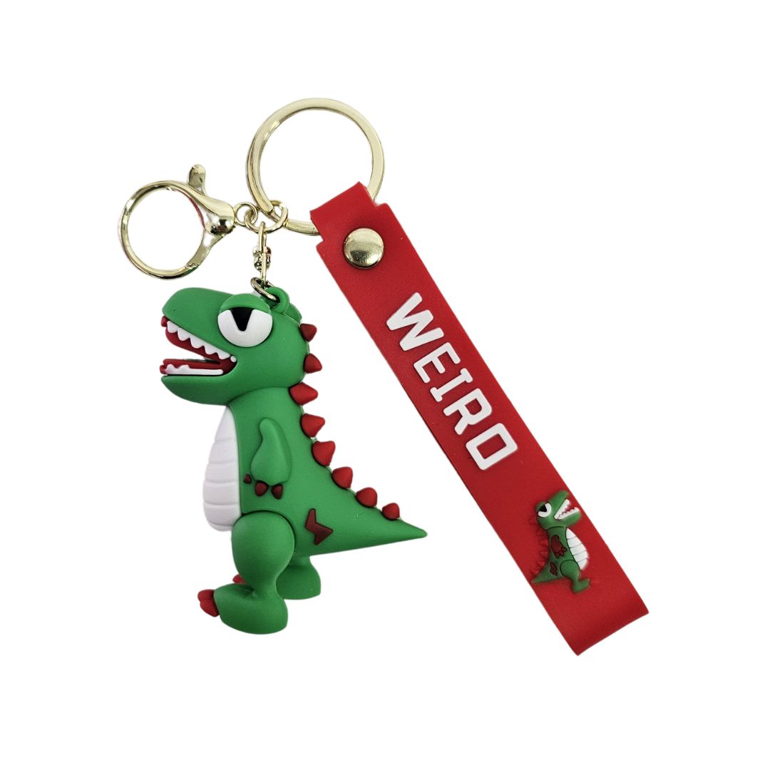 LLAVERO DINOSAURIO VERDE CLARO