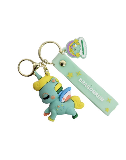 LLAVERO UNICORNIO VERDE