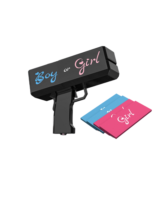 PISTOLA DE BILLETES BOY OR GIRL NEGRA