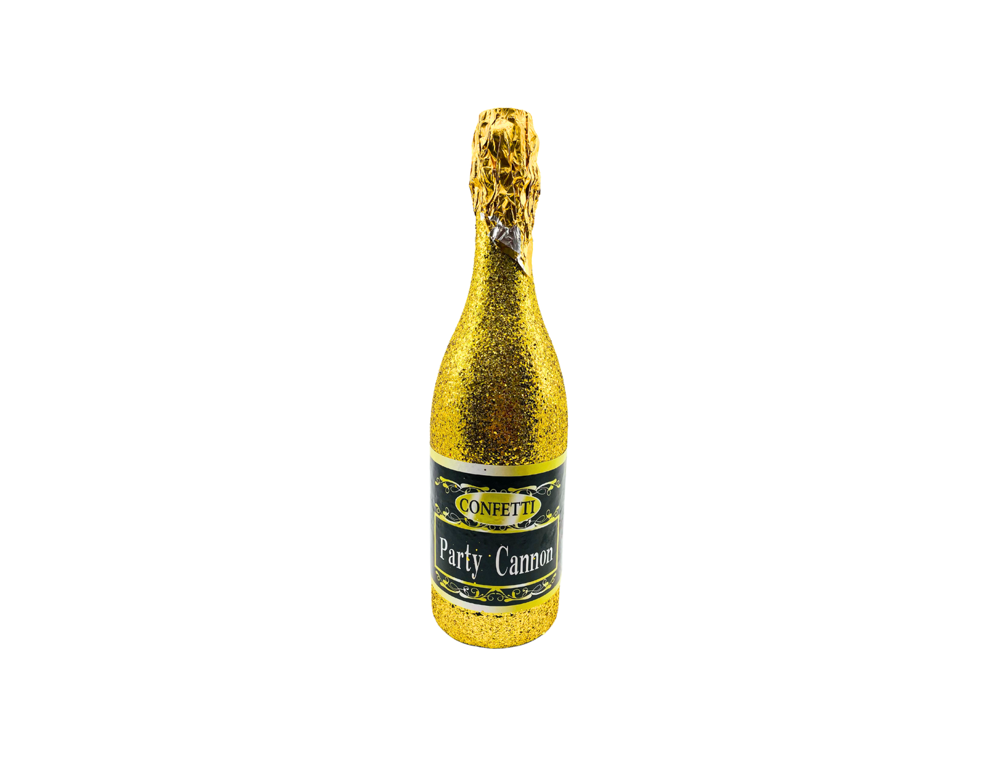 LANZA CONFETI DE CHAMPAÑA DORADA