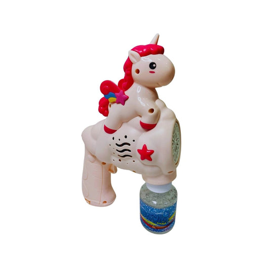 BURBUJERO PISTOLA DE UNICORNIO ROSADO