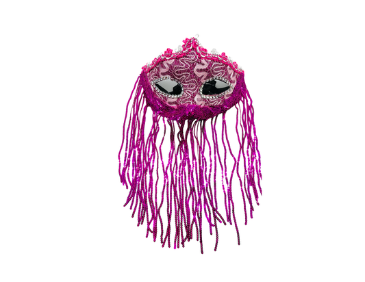 ANTIFAZ FUCSIA CON TIRAS