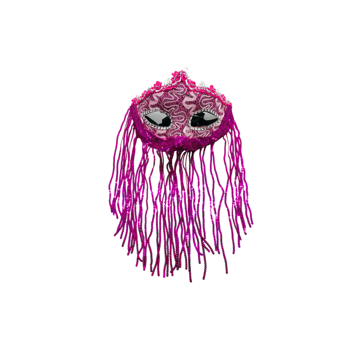 ANTIFAZ FUCSIA CON TIRAS
